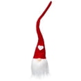 thumbnail image 2 of Northlight Gnome Head with Heart Hat Christmas Decoration - 21.5" - Red and White, 2 of 9