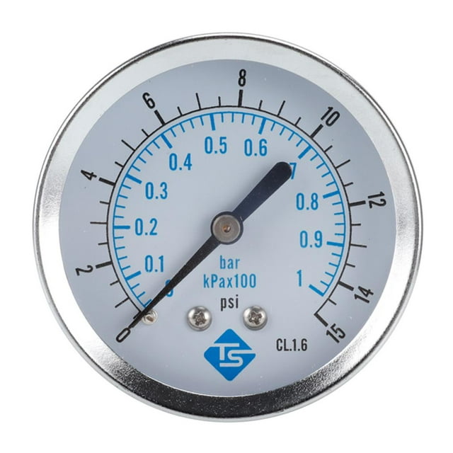 Medidor Tamaño NPT de 1/4 '' 0-1bar / Kpa 1000-15psi Montaje Trasero Neumático DYNWAVEMX Manómetro de aire neumático