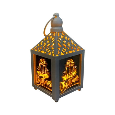 

Outdoor Christmas Decorations Outdoor Christmas Decorations Christmas Wrought Iron Wind Lantern Small Lantern Led Luminous Decoration Lamp Ornament Pendant Lamp H