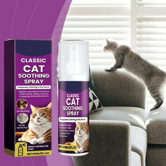 Cat Deterrent Spray,Cat Repellent Spray,Indoor & Outdoor Anti-Scratch Cat Repellent for Furniture,Sofas,Rugs,Curtains, Plants,Alcohol-Free & Non-Toxic Formula Repellent for Cats