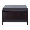 thumbnail image 3 of Furniture of America Allium Wood Coffee Table with Magazine Rack in Cappuccino, 3 of 5
