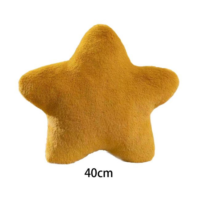 stanreset Skin Friendly Star Pillows Easy To Wash In Machine Snuggling Cute Cushion Dark brown 40cm