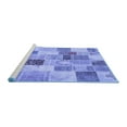 thumbnail image 2 of Ahgly Company Machine Washable Indoor Square Patchwork Blue Transitional Area Rugs, 8' Square, 2 of 4