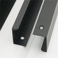 thumbnail image 4 of Kearding Amplia gama de aplicaciones Manijas ocultas para gabinetes con tornillos, resistentes, duraderas y cómodas Decoración del hogar Negro, 4 of 6