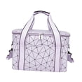 thumbnail image 2 of Bolsa de almuerzo térmica, bolsa de refrigeración gruesa para hombres y mujeres, impermeable, portátil Púrpura, 2 of 9