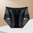 thumbnail image 4 of Sngxgn Women's Cotton Underwear,High Waist Full Coverage Briefs Soft Stretch Ladies Panties Underwear for Women(Black,L), 4 of 4