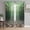 Green, variant on Sheer Curtains 45 Inch Length 2 Panels Set for Kitchen, Light Blue Ocean Waves Semi Sheer Curtains for Windows, Summer Beach Coastal Abstract Voile Window Treatments Rod Pocket Curtain