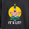 thumbnail image 3 of SpongeBob SquarePants - Patrick It's Lit - Women's Lightweight French Terry Long Sleeve Shirt, 3 of 6