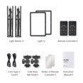 thumbnail image 4 of Andoer Photography Costumes Légers, Stands - Vidéo Led 2 * 2500k-9000k Dimmable Type-c * Télécommande + Kit avec 2 Adaptateurs de Puissance + Froid Vl192 Réglé avec Stands et Vidéo Professionnelle - Vidéos Idéales - Kit et, 4 of 7