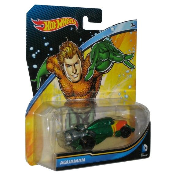 DC Comics Aquaman (2015) Mattel Hot Wheels Toy Car - (Plastic Small Dent)