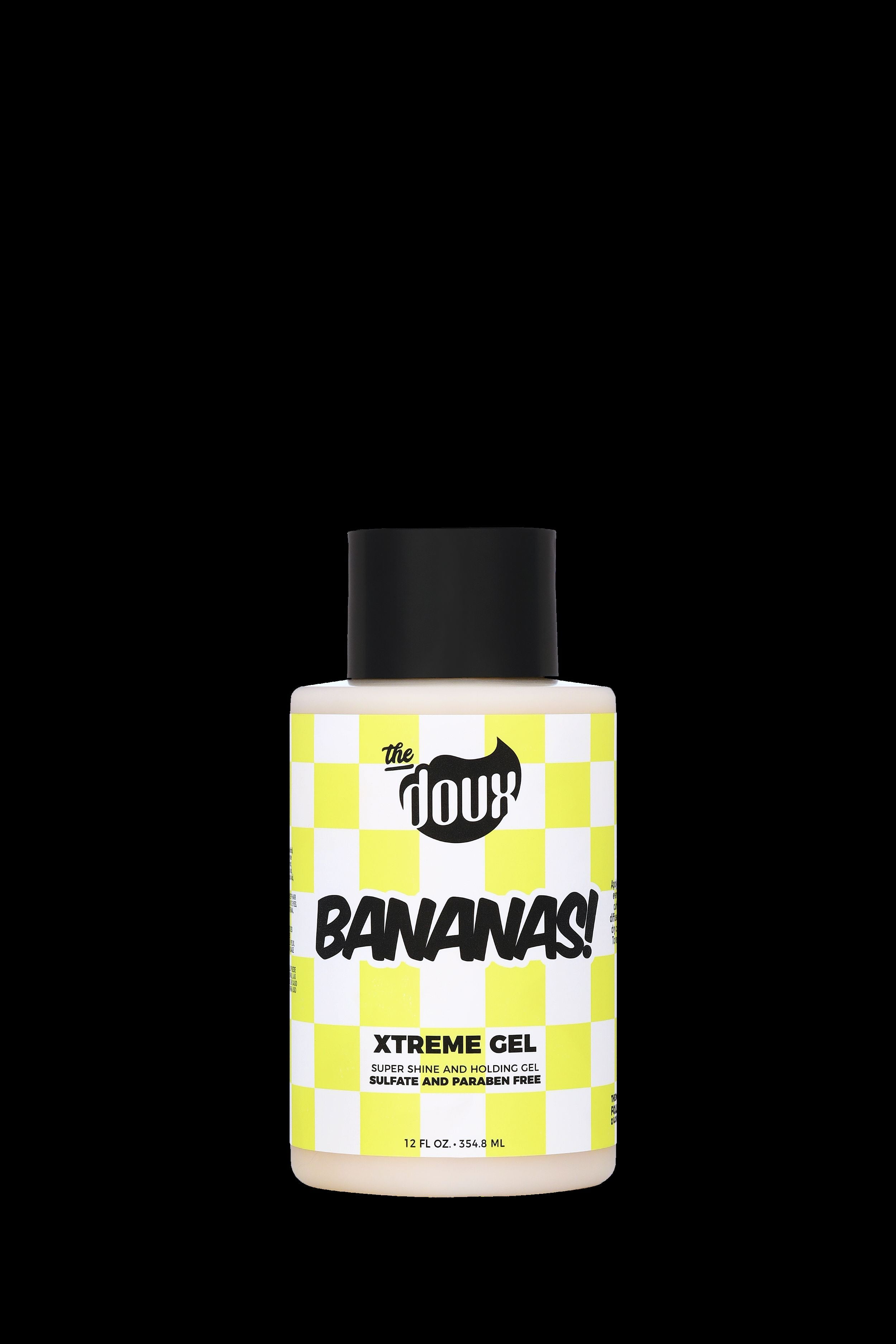 The Doux Bananas Xtreme Hold Hair Gel 12oz All Hair Types Unisex
