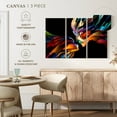 thumbnail image 4 of Elephant Stock Love Abstract Wall Art - Horizontal Multi Panel Canvas - Living Room Wall Decor - People Multi Panel - Black And Orange Decor - 23" x 14", 4 of 4