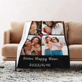 Personalised Blanket, Custom Blanket with Photos Text.Custom Blanket with 111 Photo Collages