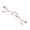 52059_pink Clear, variant on VisionGlobal Metal Readers for men/women Blue Light Blocking,Hand-set Diamond Fashion Square Glasses (Pink Clear, 4.00 Magnification)