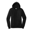 thumbnail image 3 of Port & Co Female Cowl Neck Hooded Sweatshirt Jet Black 2X-Large, 3 of 4