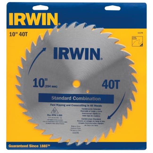 Irwin 11170 Steel Circular Saw Blade, 10in