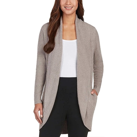 Max & Mia Ladies' The Essential Travel Cardigan (Mocha, XS)