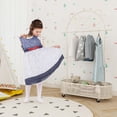 thumbnail image 2 of Costway Kid Clothes Rack with 3 Adjustable Heights Home Freestanding Clothes Rack White, 2 of 8