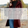 thumbnail image 3 of Fanshiluo Women's Hooded Mid Length Single Breasted Coat, Casual Outerwear with Pockets for Fall Winter,Size S-3XL, 3 of 6
