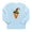 Sky Blue, variant on - Halloween Letter V Witch Monogram Long Sleeve Infa - Long Sleeve Infant T-Shirt