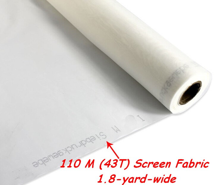 1 Yard Of 110 Mesh (43T) Silk Screen Printing Fabric - White, 50 Inches Wide 8 thumbnail image