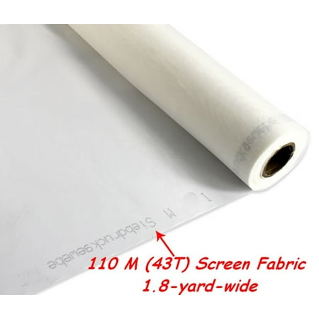 Techtongda 110 M /43T Wider Screen Mesh Silkscreen Printing Fabric 3 yards width 63 inch