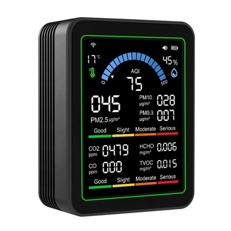 Air Quality Improvement 10-in-1 Air Quality Detector Carbon Dioxide Monitor
