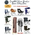 thumbnail image 6 of Camping Chair Bag. Bag for Beach, Portable, Foldable, Outdoor Chair Bag - 43"x9"x9" Brown, 6 of 9