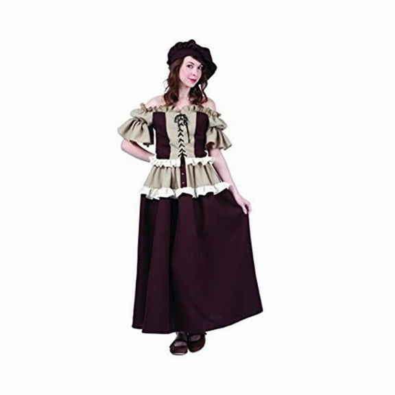 Women Colonial Peasant Kathryn Adult Costume - Large