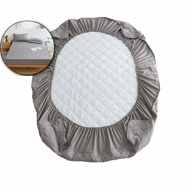 Dvruxg Waterproof Mattress Protector - Polyester Fitted Bed Sheet with 360° Wrap & Stitched Edges, for Adults & Families