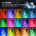 thumbnail image 2 of Paquete de 2 unidades de Fairy Lights Hoofun con batería RGB remota de 78 pies y 240 LED, 2 of 7