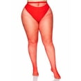 thumbnail image 4 of Women's Plus-Size Plus Fishnet Pantyhose, Red, Plus Size, 4 of 5