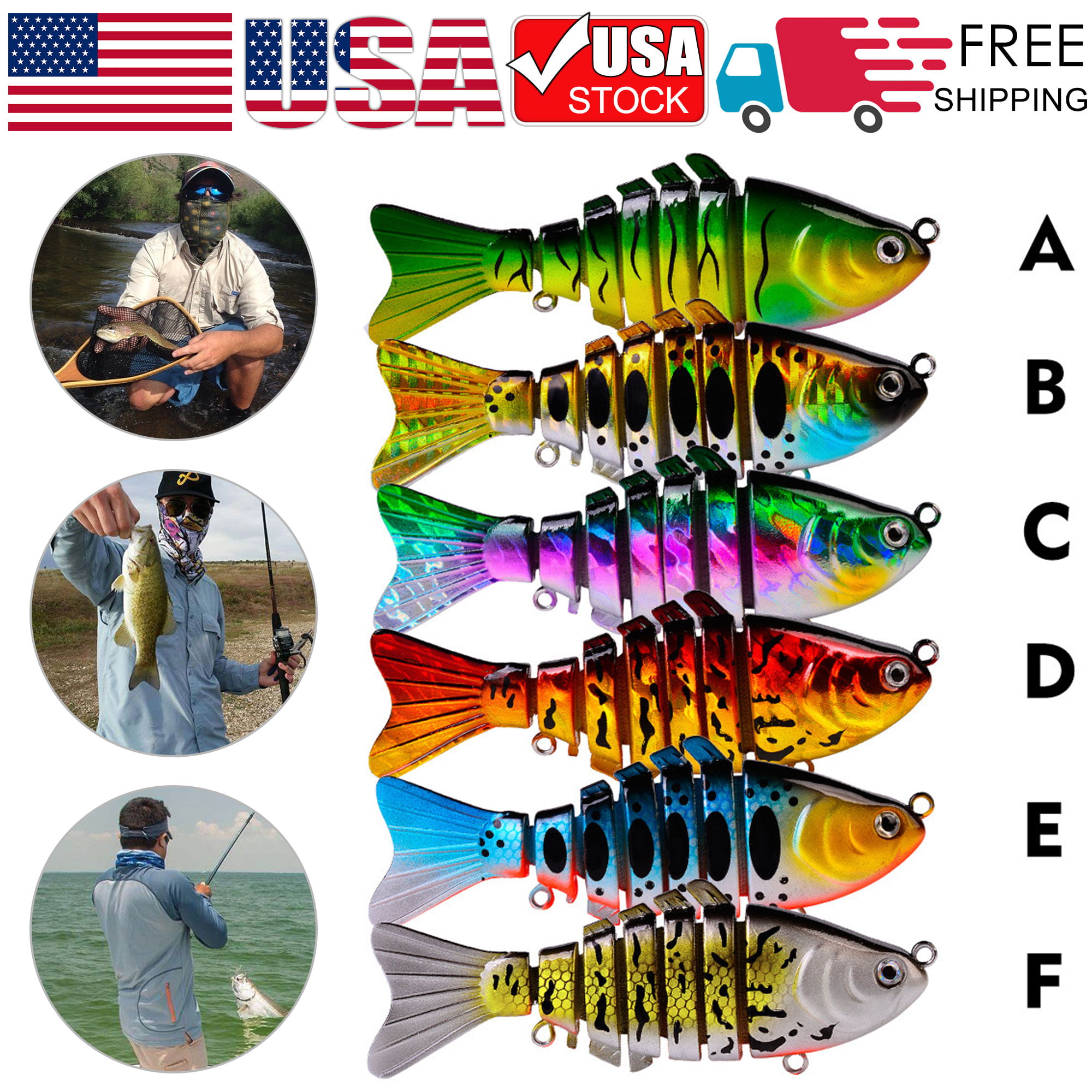 Practical Multi Styles Fishing Lures Poper Crankbaits Hooks Minnow Baits Tackle