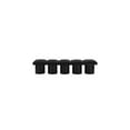 thumbnail image 6 of Meridian Furniture Pavilion Black Boucle Fabric Bench, 6 of 6