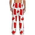 thumbnail image 6 of Mens Pajama Pants, Canada Soft Sleep & Lounge Pants for Men, Cuteness Casual PJ Bottoms Pants with Pockets, 6 of 7