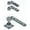 Silver, variant on Ives 7226SET26D 3/4" Brass Offset Pivot Set 600 Pound Maximum Load - Chrome