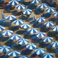 thumbnail image 2 of Atelier B Art Studio 20x20 Black Ornate Wood Framed with Double Matting Museum Art Print Titled - BEACH UMBRELLAS, 2 of 4