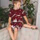 thumbnail image 4 of Balery Christmas Tree Buffalo Plaid Conjunto de Pijama Infantil de Manga Corta con Estampado – Ropa de Dormir de Algodón Suave-4X-Large, 4 of 6