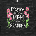 thumbnail image 4 of Inktastic Blessed to Be a Mom and Grandma Pink Flowers Women's T-Shirt, 4 of 5