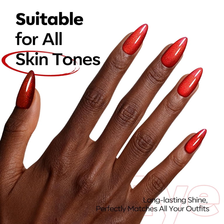 Modelones Cat Eye Gel Polish, Red, 15 ml photo 3