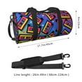 thumbnail image 2 of Easygdp Vintage Audio Cassettes Bolsa de Viaje, Bolsa de Mano, Bolsa de Gimnasio, Bolsa de Equipaje para Viaje, 2 of 6