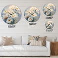 thumbnail image 4 of Designart "Minimalism Daisy expression II" Landscapes Oversized Wall Clock, 4 of 5