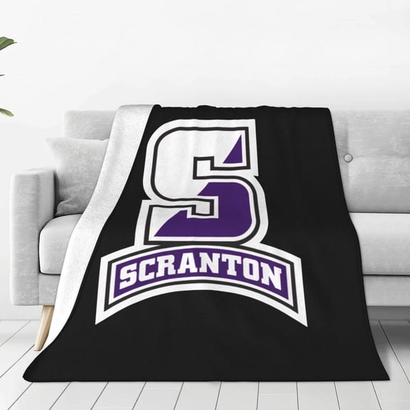 University A of Scranton Logo Blanket Large Luxury Fleece Soft Anti-Static Anti-Pilling Flannel Bed Blanket
