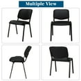 thumbnail image 3 of Ktaxon Stackable Chairs 5 PCS, Fabric Padded Folding Chairs Office Chair, Upholstered Seating Set of 5, Black, 3 of 9