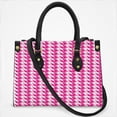thumbnail image 2 of Aesthetic Rose Red And White Ripple Cross Body Bags For Women Small Leather Female Handbags Fashion Top-Handle Totes, 2 of 4