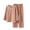 Orange, variant on ManxiVoo Women's Jacquard Trim Pure Cotton Pajama Set Long Sleeve Trousers Lightweight Loungewear with Decorative Buttons L Size Grey