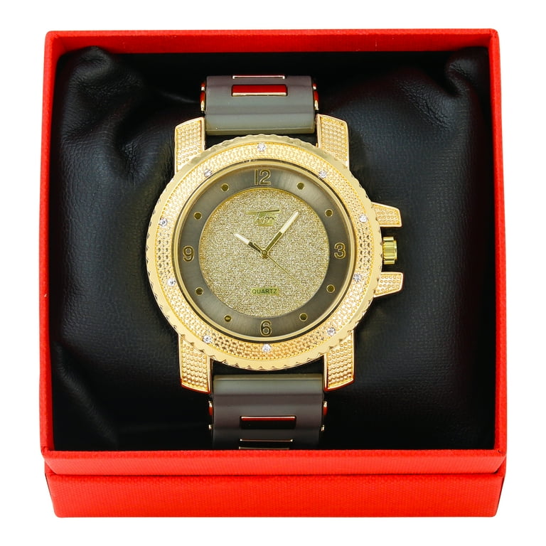 Techno Pave Hip Hop Inspired Men's Bling-ed Out Watch - 52mm Techno Pave Hip Hop Inspired Men's Bling-ed Out Watch - 52mm
