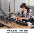 thumbnail image 2 of Alesis V61 MKII - Teclado Controlador MIDI USB, 61 teclas sensibles a la velocidad, 8 Pads con Full, 2 of 12