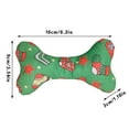 thumbnail image 3 of Soft Plush Dog Bone Toy with Festive Holiday Print Durable Squeaky Pet Chew Pillow for Small Medium Dogs Puppy Play, 3 of 5