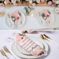 thumbnail image 3 of Mother's Day Cloth Napkins, We Love You Warm Mom Quote Floral Pink Washable and Reusable Dinner Napkins Set of 6, Table Napkin for Kitchen Party Birthday Wedding Hotel Housewarming 20"x20", 3 of 9